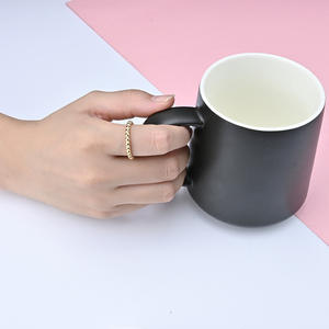 Minimalist Stackable Titanium Steel Bead <b>Rings</b> For Women Gold Silver Rose Gold Black Jewelry Gift - Product Image 4