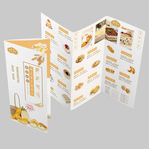 Impresión de fábrica al por mayor, instrucciones impresas en papel personalizadas, folleto plegable troquelado, manual de tres páginas de cuatro pliegues - Product Image 3