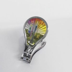 Custom Tourist Souvenirs Aluminum Foil Nail Scissors Luxury High Quality Bottle Opener Nail Clipper <b>Keychain</b> with Nail Clippers - Product Image 5