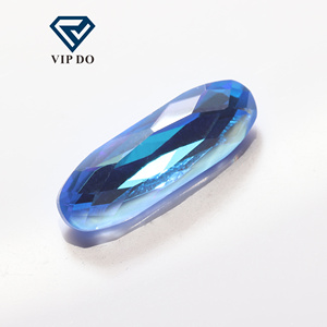 Point Back cristal <span class=keywords><strong>verre</strong></span> gemmes longue coupe ovale MK Fluorescent série strass artisanat bricolage Point Back pierres strass en vrac - Product Image 4