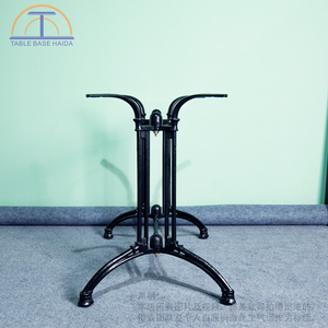 Bases de mesa rectangulares de hierro forjado de alta calidad, revestimiento de polvo de Metal fundido Industrial para restaurantes al aire libre, parques, bares domésticos - Product Image 5