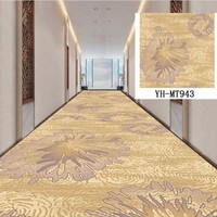 Rouleau de moquette en polyester antidérapant et résistant à l'usure pour chambre d'hôtel et couloir