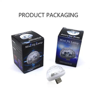 USB Disco Licht RGB Strobe Ball Mini Disco LED Lampe Umgebungs stern Licht für Auto Atmosphäre Adapter enthalten