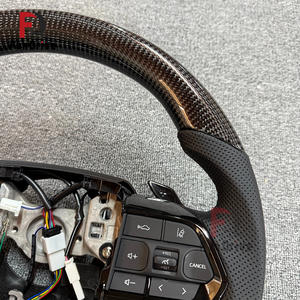 Volante Deportivo de Fibra de Carbono Real Tipo D LC300 para <span class=keywords><strong>Toyota</strong></span> Land Cruiser LC200 2008-2021, Actualización <span class=keywords><strong>2022</strong></span>, Volante de Cuero Deportivo - Product Image 5