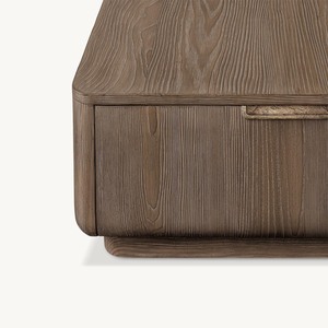 Klasik tarzı oturma odası mobilya lüks masif ağaç dikdörtgen sehpa - Product Image 6