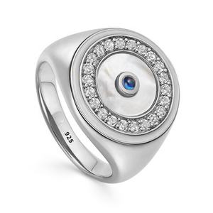 Anillo <span class=keywords><strong>de</strong></span> Plata <span class=keywords><strong>de</strong></span> Ley 925 <span class=keywords><strong>con</strong></span> Diamantes y Zafiros, Bañado en <span class=keywords><strong>Oro</strong></span> <span class=keywords><strong>de</strong></span> 18k, Diseño <span class=keywords><strong>de</strong></span> Fritillary, para Mujer, <span class=keywords><strong>de</strong></span> Milskye Luxury Jewelry - Product Image 5