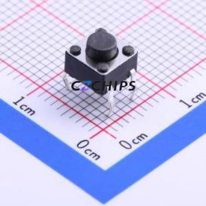 K2-6639DP-C4SW-04 Tactile Switch Through hole-4P,6x6mm Switch Single Pole Single Throw Round Button 2.5N Through Hole - Product Image 1