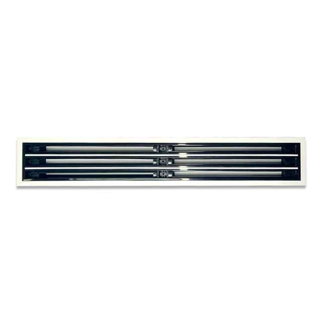 Modern HVAC Plastic Linear Slot Diffuser Air Grille for Living Room Warehouse & Basement-Adjustable Durable Vent Cover