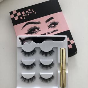 Vendedores de pestañas magnéticas personalizadas coloridas 5D magnéticas al por mayor pestañas de visón 3D y delineador de ojos mágico estilo de pestañas postizas - Product Image 1