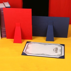 Single Sided <strong>Certificate</strong> Holder With Stand,Desktop Standing <strong>Cardboard</strong> <strong>Certificate</strong> Holder <strong>Frame</strong> <strong>A4</strong>,Graduation Diploma Cover - Product Image 2
