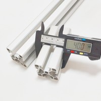 Extrusión de Aluminio Anodizado 6063-T5 de 40x40 mm para Estructura de Estación de Trabajo Industrial