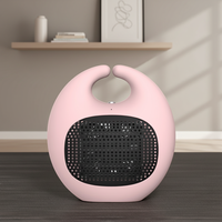 Chauffage miniature en céramique PTC à économie d'énergie 800W pour usage domestique, radiateur portable à chauffage rapide avec thermostat réglable