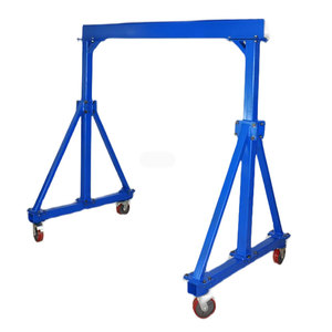 Tinggi disesuaikan Gantry Crane, 6000 Lbs kapasitas, 10 'panjang X 8 "balok tinggi Mobile Gantry derek - Product Image 4