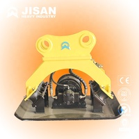 Compacteur à plaques vibrantes pour excavatrice de 20 tonnes avec système entièrement hydraulique, moteur OEM, certifié CE