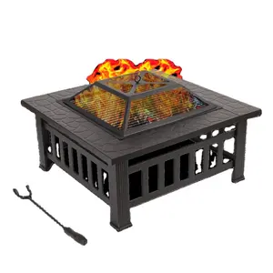现代设计品质户外取暖器烧烤烤炉火坑庭院木质取暖器花园庭院