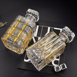 Bouteille de vin en verre à bord de <span class=keywords><strong>gin</strong></span> Vente en gros Bouteilles vides Bouteille de bière Or Verre <span class=keywords><strong>sans</strong></span> plomb <span class=keywords><strong>Alcool</strong></span> Bière Boisson Estampage à chaud Luxe - Product Image 5