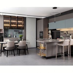 Muebles de cocina modernos de madera para exteriores de alta calidad, armarios, puertas, juego de muestra, manijas, muebles modernos - Product Image 3