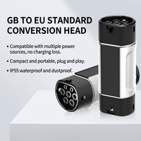 Adaptador de Carga para Vehículos Eléctricos Tipo 2 a GBT y GBT a Tipo 2, Monofásico/Trifásico, para Estación de Carga CA