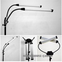 Double bras lumineux professionnel Salon/Spa cils lumière multimédia X contenu KIT de création lampe pour Extensions de cils lampe à cils