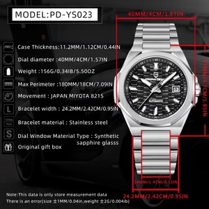 PAGANI DESIGN PD-YS023 40MM Mens <b>Watches</b> Top Luxury Automatic Man Mechanical <b>Watch</b> for Men Luminous Waterproof AR Sapphire Clock - Product Image 6