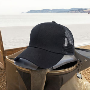 Gorras Trucker de Malla de 6 Paneles con Logotipo Personalizado, Unisex, de Color Sólido, para Negocios al por Mayor - Product Image 3