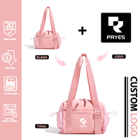Sac de sport et de voyage en polyester imperméable, léger, grande capacité, avec logo personnalisé, fermeture éclair, pour femme