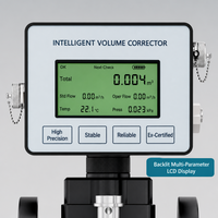 Flowmeter Turbin Gas LWQ DN150 Gas Alam Terkompresi Metana Industri Kompensasi Suhu dan Tekanan Cerdas Aluminium