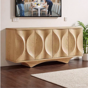 Meuble de rangement pour chaussures de style médiéval en bois de frêne blanc, mobile, pour salon et entrée, avec design intégré en bois massif - Product Image 1