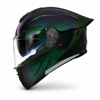 Casque de moto caméléon personnalisable en ABS, modulaire, rabattable, intégral, homologué DOT, équipement de sécurité pour la conduite et la course