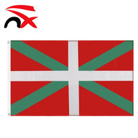 Drapeau National Basque Robuste aux Couleurs Vives en Polyester avec Œillets en Laiton – Vente Directe Usine pour Décoration de Festival