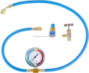 Mangueira de carregamento CA com medidor para kit de recarga de refrigerante HVAC de carro R134A, preço baixo de fábrica, boa qualidade