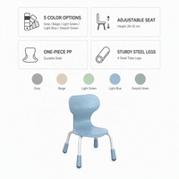 Chaise d'étude et de jeu portable pour enfants, en PP et acier, de haute qualité, durable, réglable en hauteur, ergonomique, pour la maternelle, l'école et la chambre