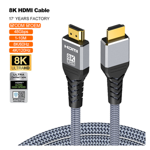 Cable <span class=keywords><strong>HDMI</strong></span> 2.1 de Ultra Alta Velocidad, 48 Gbps, 8K/60Hz, <span class=keywords><strong>4K</strong></span>/<span class=keywords><strong>120Hz</strong></span>, Trenzado de Nailon, HDR Dinámico, Compatible con PS5, Xbox, Monitor 8K, A045 - Product Image 1