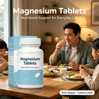 Comprimés de magnésium, complément nutritionnel quotidien pour adultes