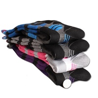 Chaussettes d'équitation en gros avec logo personnalisé, en coton et nylon, rembourrées, hautes jusqu'au genou, à compression, pour l'équitation