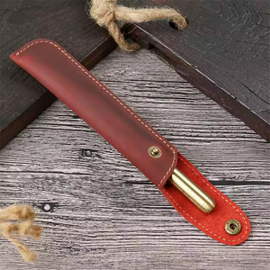 Винтажная ручная работа Ретро Crazy Horse кожа школьный держатель для ручки сумка из натуральной кожи чехол для карандашей - Product Image 6