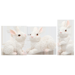 Mignon lapin de Pâques en forme d'animal pot de fleur décoration cadeau de jardin adapté aux enfants article - Product Image 5