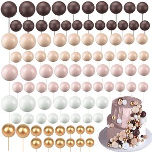Décorations de gâteaux - Boules mélangées super résistantes dorées/argentées/en mousse/couleurs magiques/de Noël - Product Image 1