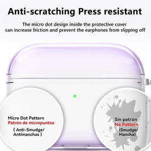 Étuis <span class=keywords><strong>de</strong></span> protection <span class=keywords><strong>de</strong></span> couleur dégradée <span class=keywords><strong>avec</strong></span> kit <span class=keywords><strong>de</strong></span> nettoyage, housse en TPU souple pour écouteurs <span class=keywords><strong>Airpods</strong></span> Pro 3 - Product Image 3