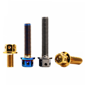 Tornillos huecos hexagonales externos Qinwen M6 M8 M10 de acero inoxidable electrochapado al vacío para motocicletas y vehículos eléctricos - Product Image 1