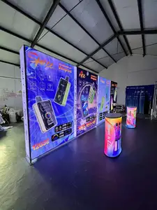 Espositiva pieghevole Stand con Banner Backlit Stand e Banner a LED per mostre dinamiche