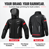Ensemble de pluie réfléchissant et imperméable personnalisé en pongé enduit PU, veste et pantalon avec capuche amovible et couvre-chaussures en option, vente en gros