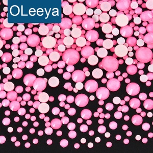Cristales de Estrás OLeeya Hotfix de Diferentes Tamaños, Cristales de Vidrio, Piedras de Estrás de Colores Neón para Decoración de Uñas - Product Image 1