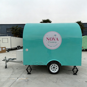 Outdoor Pizza Food Trailer Fully Equipped Beverage FoodTruck DOT Certified Ice Cream Catering Trailer - Product Image 3