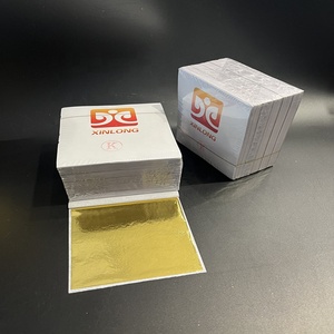 하이 퀄리티 9*9cm 대만 금박 금박 장식 부처 가구 드로잉 아트 실버 호일 시트 - Product Image 6