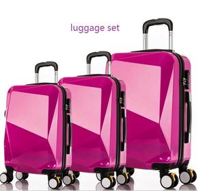 Meilleures ventes Bagages à la mode à <span class=keywords><strong>coque</strong></span> rigide Conception personnalisée Sac de voyage Valise à roulettes Ensemble avec mini trousse de maquillage - Product Image 6