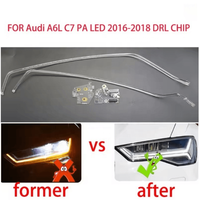 Pour Audi A6L C7 PA 2016-2018 : Bandes lumineuses LED pour phares de voiture, feux de jour DRL, Angel Eyes, puces lumineuses, éclairages, pièces de maintenance