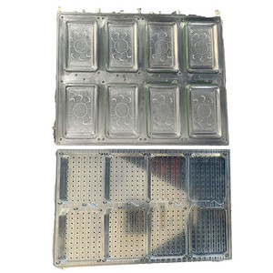 3 ngăn PLA nhựa dùng một lần thực phẩm thủy tinh container tấm sản xuất làm khuôn ăn trưa món ăn trammold - Product Image 1