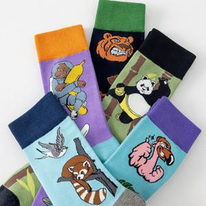 للبيع بالجملة تصميم مجاني لأنماط حيوانات ملونة من حيوان الراكون الباندا والغوريلا النمر والطاقم - Product Image 4