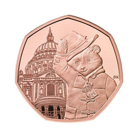 WD Ebay listo venta real menta réplica Paddington oso 50p valor monedas colección